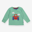 T-shirt long sleeve green tractor