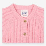Cardigan Cable Knit Pink