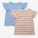 Blue and White Striped T-shirts 2 Pack