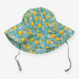 Sunhat Blue Lemons and Flowers