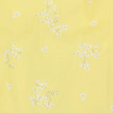Dress Yellow Frill Shoulder with Flowers