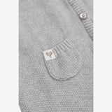 Grey Knitted Romper Elephant pocket