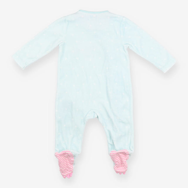 Sleepsuit velour Mint Dino Spikes