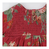 Laura Ashley Floral Burgundy Dress