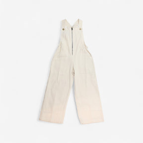 Overalls oatmilk cotton with zip