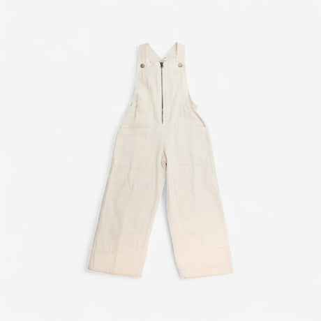 Overalls oatmilk cotton with zip