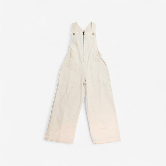 Overalls oatmilk cotton with zip