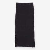 Ribbed Knit Pencil Skirt Women's Midi Stretch