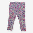 Leggings Ditsy Floral Purple Flower Buttons