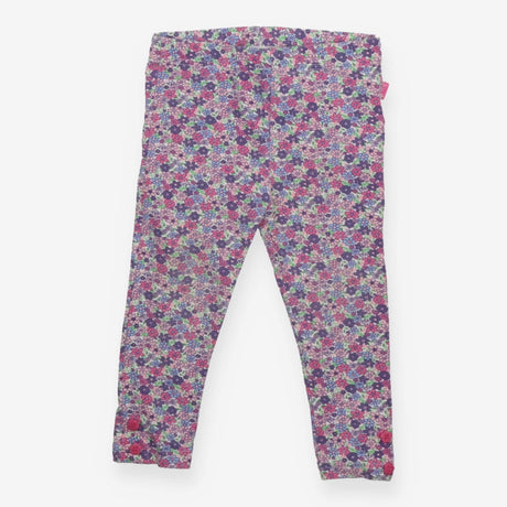 Leggings Ditsy Floral Purple Flower Buttons