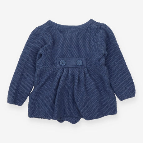 Blue Knit Cardigan - 4 buttons