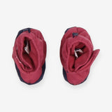 Pram boots pink navy