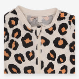 Sleepsuit footless leopard print