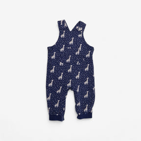 Jersey Giraffe print dungarees