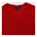 Jumper Long Sleeve Scoop Neck Cashmere Blend Red