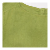 Tunic Olive Green Long Sleeve Round Neck Patch Poc
