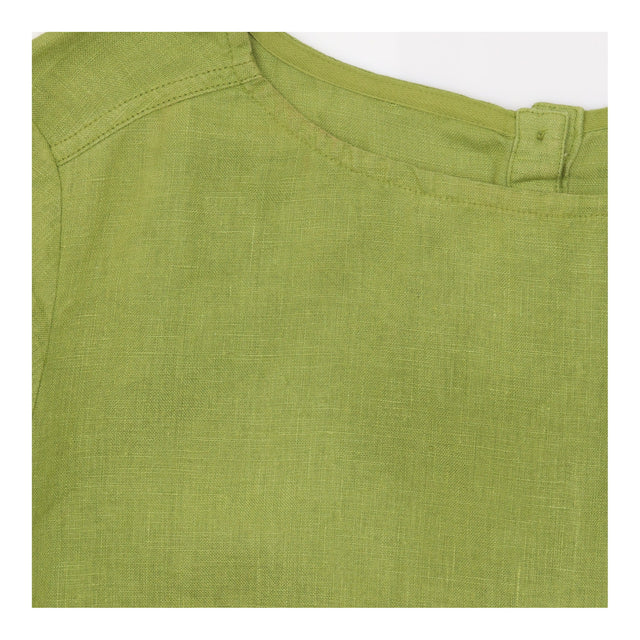 Tunic Olive Green Long Sleeve Round Neck Patch Poc