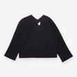 Knit Pullover Black Wool Long Sleeve Yasmelie