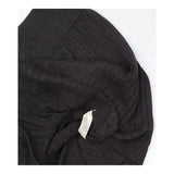 Skirt Charcoal Grey Button Front Ribbed Knit Cotto