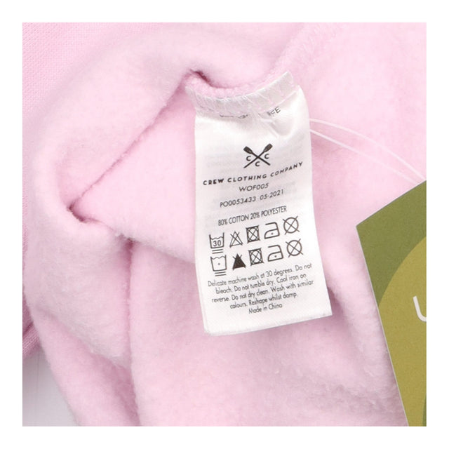 Pink Crew Neck Cotton Blend Sweatshirt
