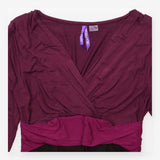 Plum & Black Colourblock Long Sleeve Maternity Dre