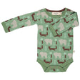 Bodysuit Green Bear and Fox