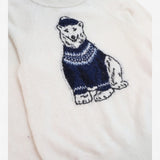 Jumper Cream Knit with Chilly Polar Bear