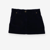 Skirt Navy cord with heart hardware