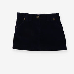 Skirt Navy cord with heart hardware