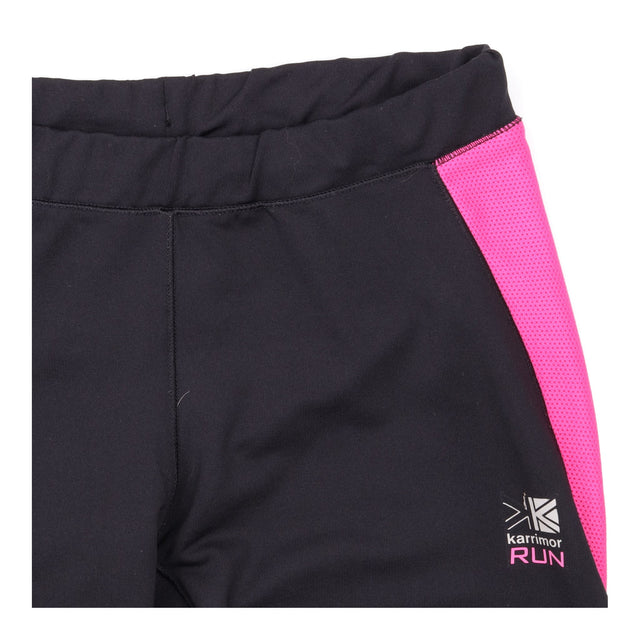 Running Leggings Black Pink Capri Performance