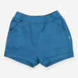 Blue shorts with pockets