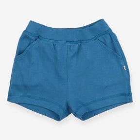 Blue shorts with pockets
