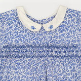 Collared Dress with Blue Floral