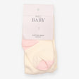 Cream Tights with Pink Toes