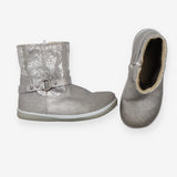 Silver patterned boots