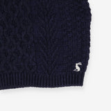 Sweater navy cable knit with buttons