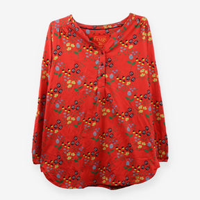 Cranberry acorn maternity tunic