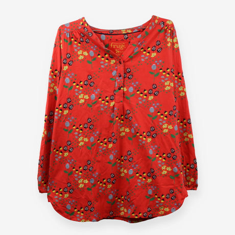 Cranberry acorn maternity tunic