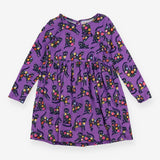 Purple Flower Cats Dress
