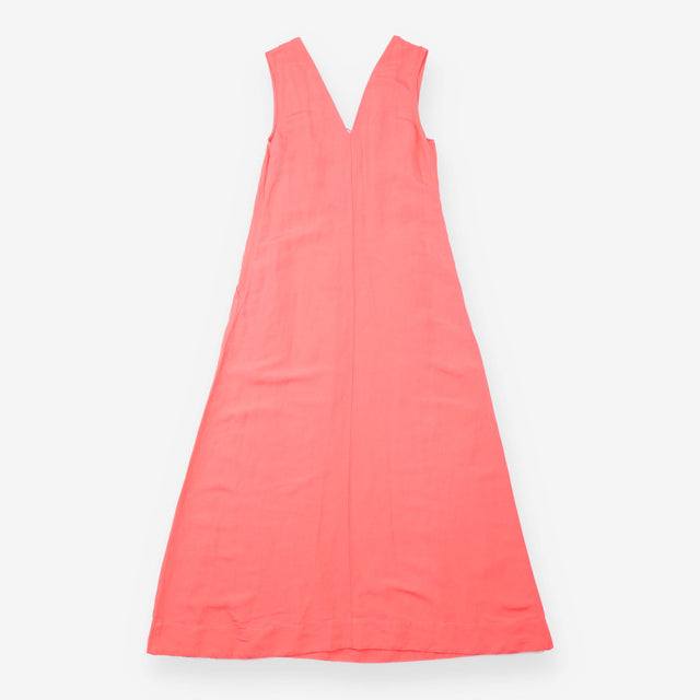 Dress Coral Pink V-Neck Sleeveless Summer donna Ma