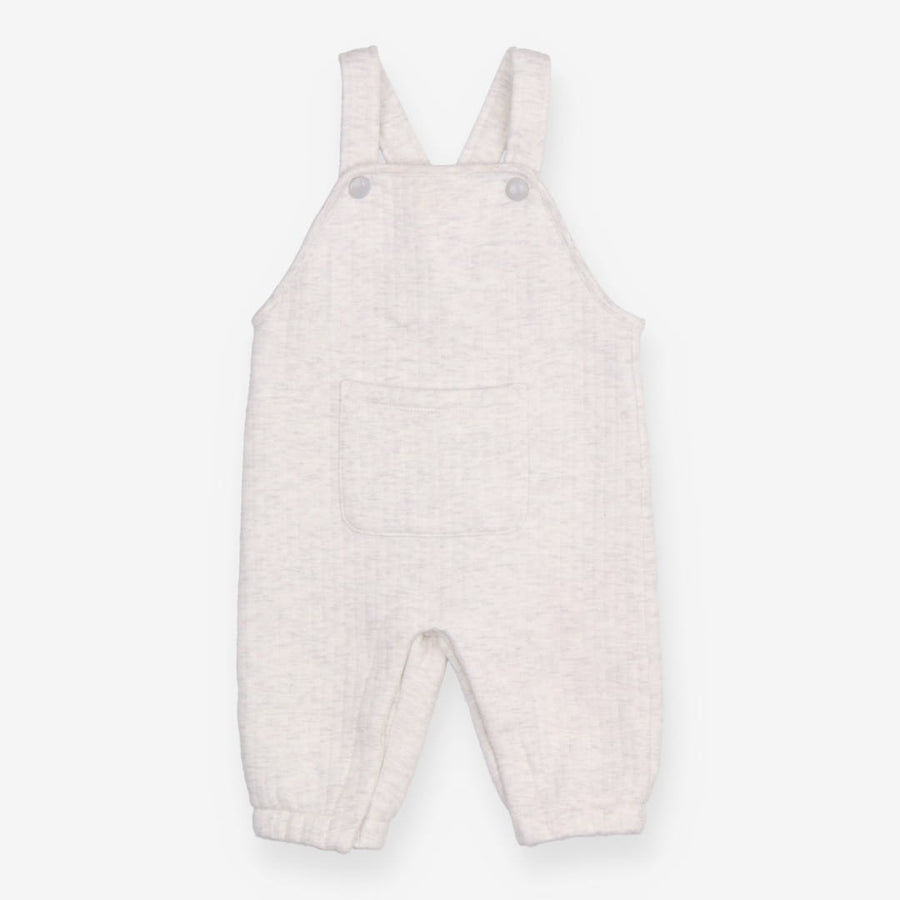 Dungarees grey ribbed pocket