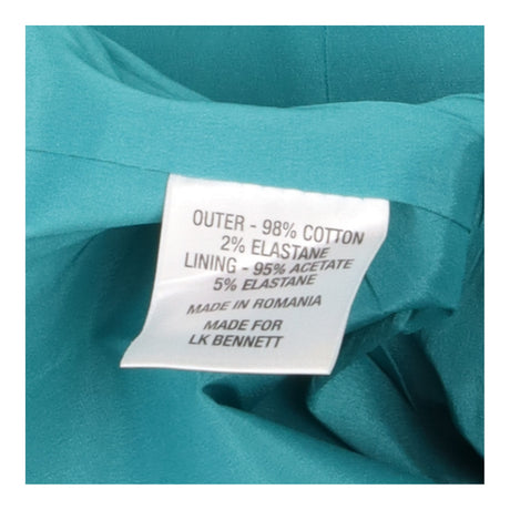 Sheath Dress Turquoise knee-length with cap sleeve