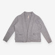White Stuff Grey Charcoal Marl Open Front Knit Car