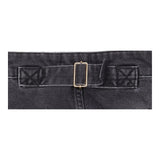 Straight Leg Jeans Washed Black Charcoal Denim