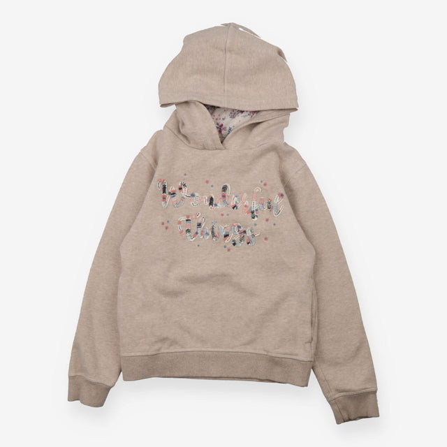 Beige wonderful things hoodie