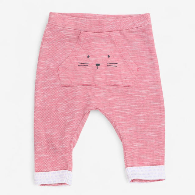 Red cat face leggings