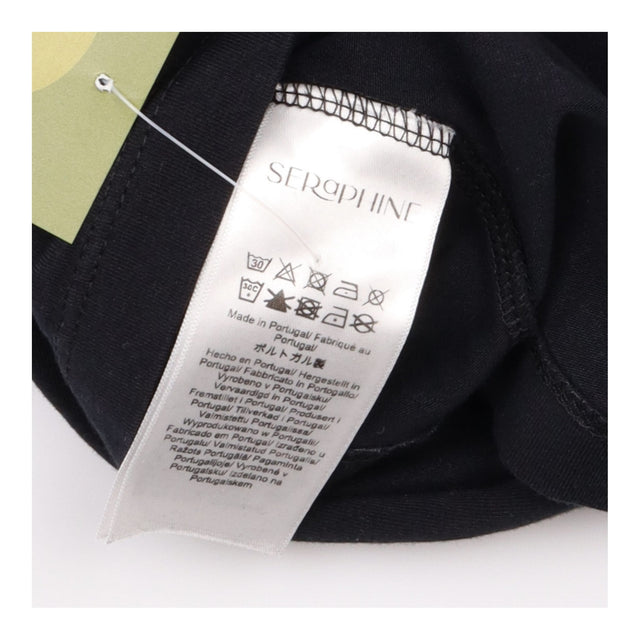 Nursing Top Black Cotton Skin-to-Skin Wrap
