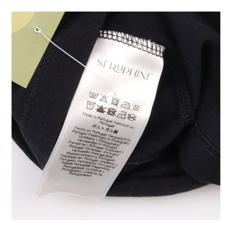 Nursing Top Black Cotton Skin-to-Skin Wrap