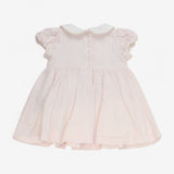 Dress Summer Pink Seersucker with Roses