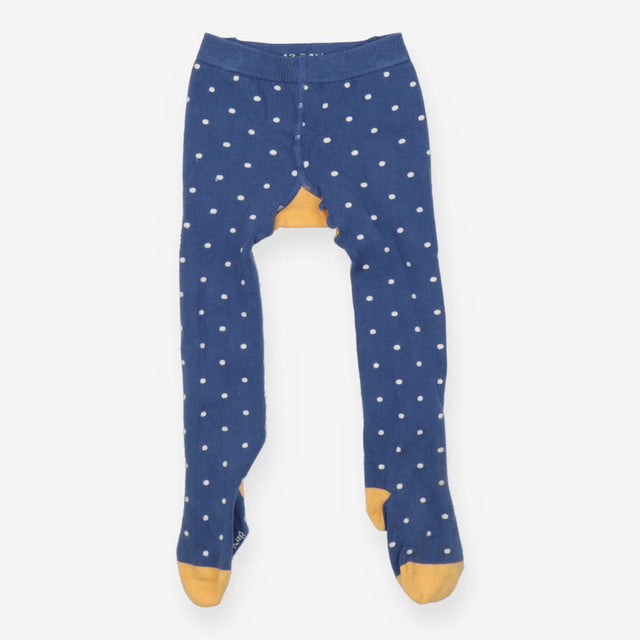 Tights blue with white spotted bee at back